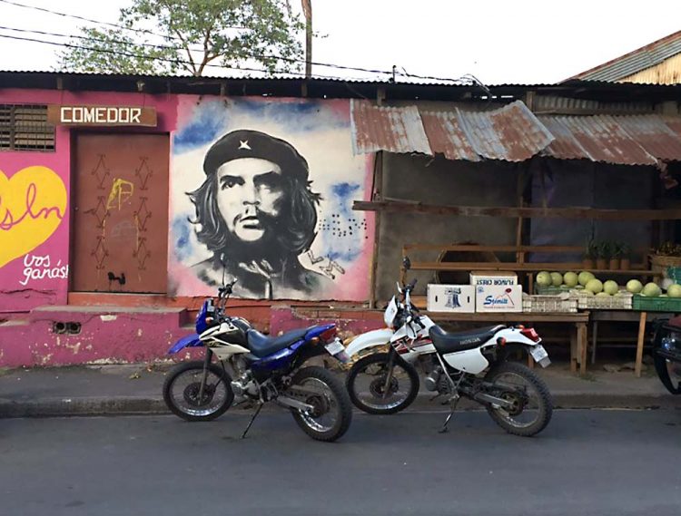 A street scene in Esteli, Nicaragua