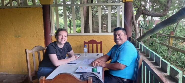 Rafael Castillo teaching a personalized Spanish lesson in Esteli Nicaragua